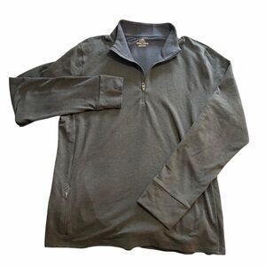 Prana Charcoal Quarter-Zip Pullover